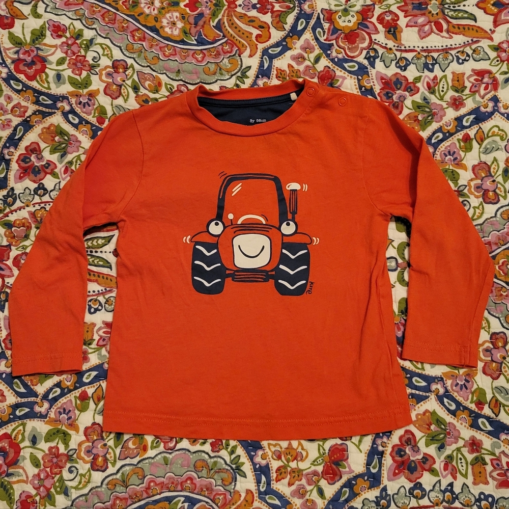Kite Tractor Print Long Sleeve 3Y